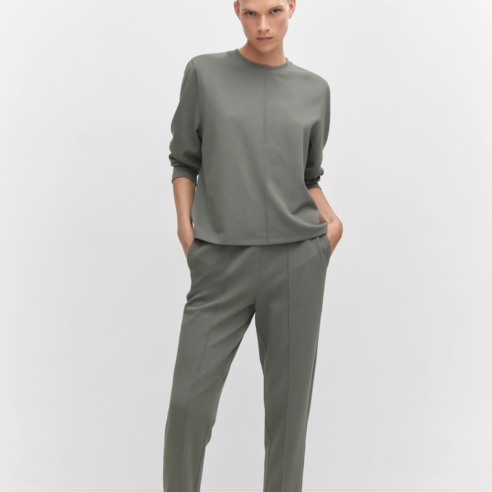 Mango Women's Gray Jogger Set